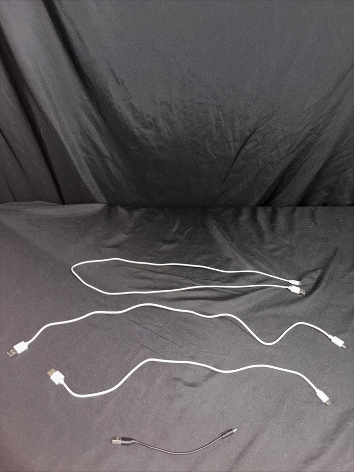 Micro USB Chargers-Set Of 4, 3W,1B-Tested, Works-Measurements-(7”,20”,26”,40”) - Image 4 of 4