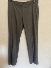 RED Valentino Straight Leg Dress Pants Grey Wool Size L