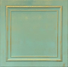 Home Decor Ceiling Tiles Glue Up Foam 20"x20" R24 Mint Gold (32pcs) 
