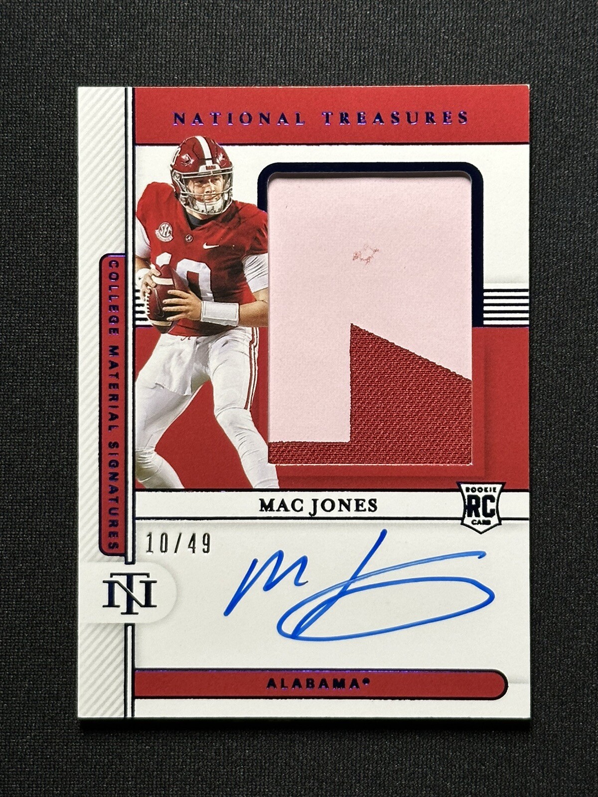2021 Mac Jones National Treasures RPA #10/49 