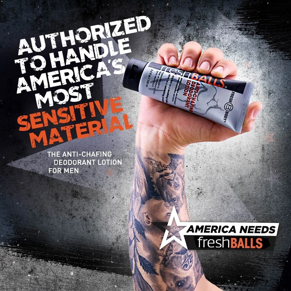 Fresh Balls Tubo 3.4 OZ (PAQUETE DE 2) NUEVO - Loción anti rozaduras en polvo desodorante Foto 3 de 4