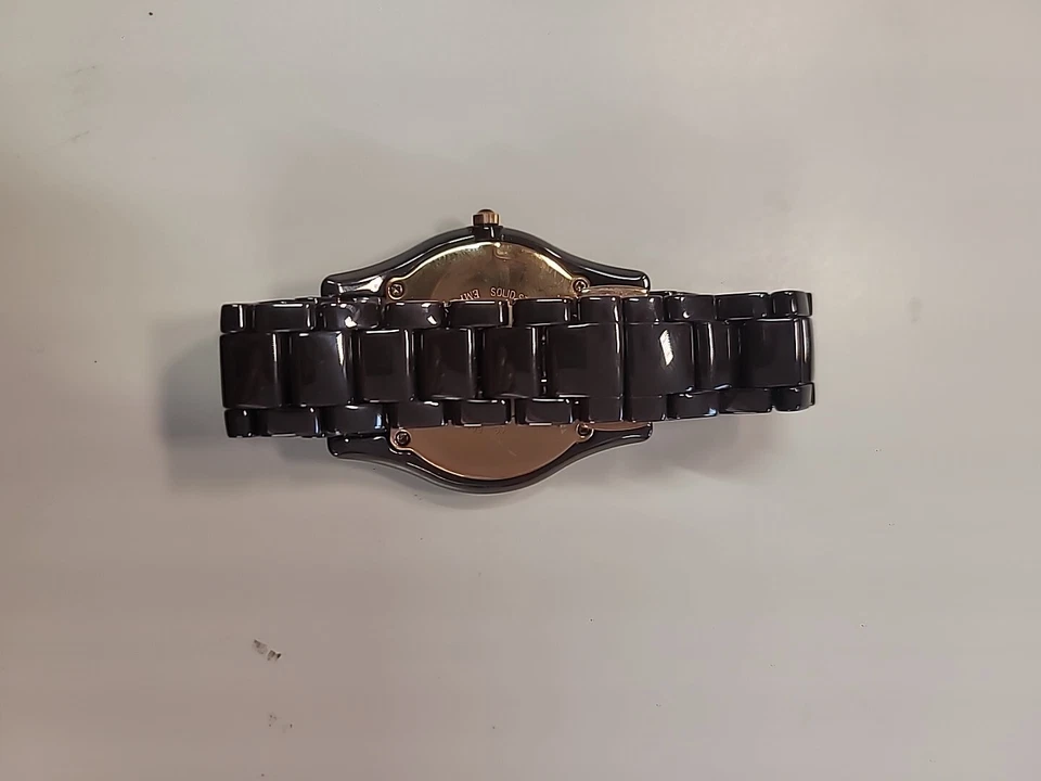 Emporio Armani AR1445 Ceramica Brown Dial Brown Ceramic Band Women's Watch.  - Image 3 of 4