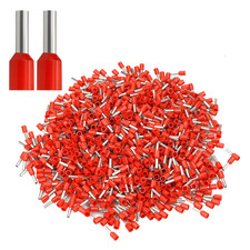 1000 PCS AWG 16/1.5Mm Wire Ferrules Insulated Copper Crimp Connectors, Crimp Pi