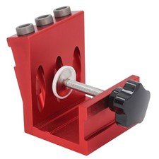 _Pocket Hole Jig Set Aluminum Alloy Pocket Dowel Hole Jig System For Woodworking