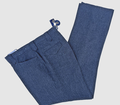 Vintage Circle S Western Dress Ranch Pants Mens 44x38 Gray Polyester CP47-76
