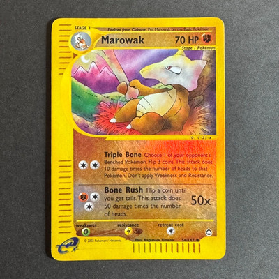 MAROWAK #54/147 Holo Reverse Eng Aquapolis E-Series 2002 - Pokemon