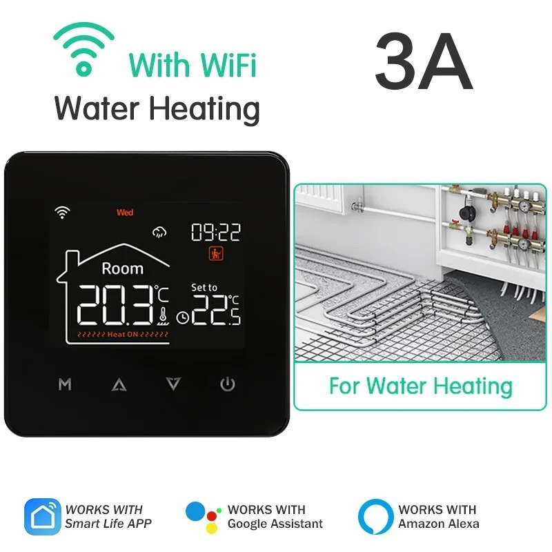 Smart WiFi Thermostat Programmable Heating Controller Central Heating Underfloor