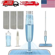 Revolutionary Spray Mop for Effortless Cleaning with Reusable Microfiber Pads