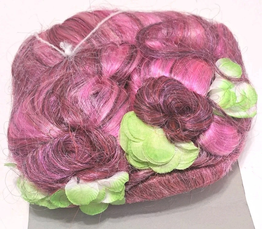 Peluca infantil princesa asiática rubíes de lujo rosa anime edad 6+ lavable Foto 2 de 3