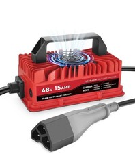 15 Amp Golf Cart Charger for 48 Volt EZGO RXV  TXT Lead Acid Battery with Upgra