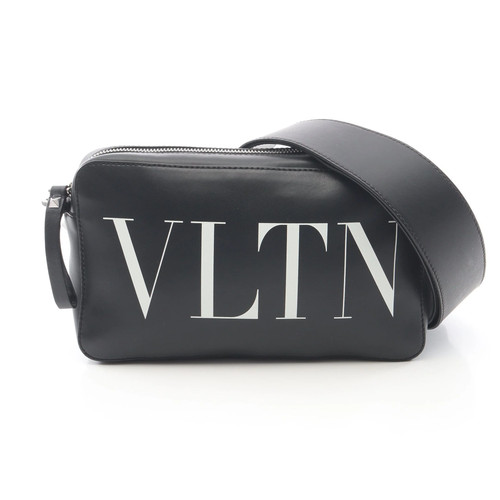 VALENTINO GARAVANI VLTN Shoulder Bag Black Leather #RCB3299