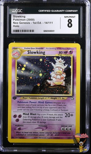 Slowking (1st Edition) graded CGC 8 for sale on eBay