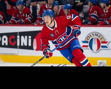 Oliver Kapanen Signed 8x10 Photo Montreal Canadiens Action