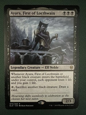 MTG - Ayara, First of Locthwain - Throne of Eldraine - Near Mint