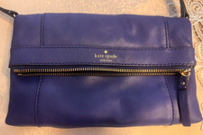 KATE SPADE FREEMONT PLACE JULIAN BLUE LEATHER...