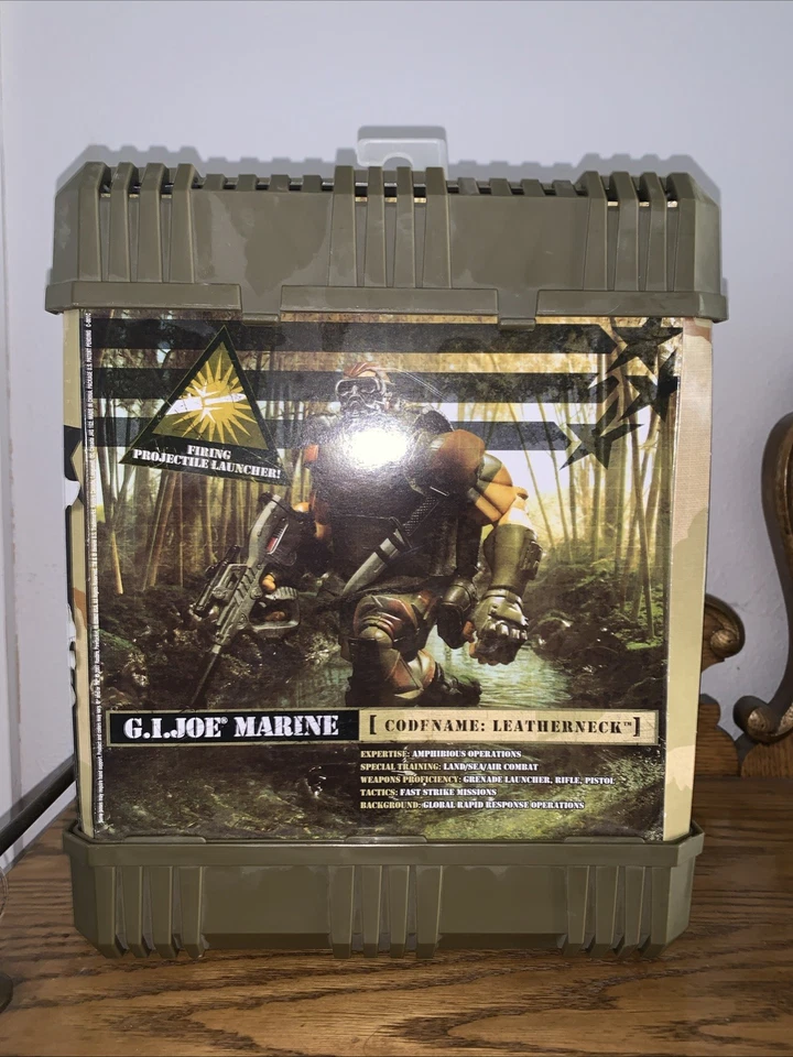 Figura GI Joe Sigma 6 Escuadrón de Combate Marina Cuello de Cuero Nueva en Caja Ventana Sellada Foto 2 de 2