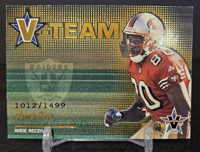 #ad #ad 2001 Pacific Vanguard V Team San Francisco 49ers HOF WR Jerry Rice 1012 1499 $3.99
