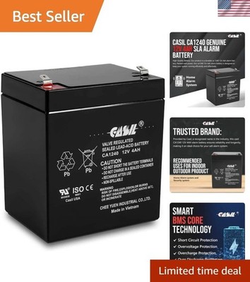 CA1240 12V 4Ah SLA/AGM Sealed Lead-Acid Maintenance-Free Alarm Battery   F1 T...