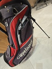 Cleveland Golf Stand Bag 14 Way Divider - Carry Bag - Grey/Red - Good Condition