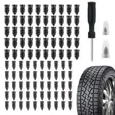 Salior 100PCS Tire Plug Kit with Screwdriver,Rubber Flat Tire Repair Kit for ...