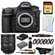 Nikon D850 DSLR Camera Silver Bundle  28-300mm Lens