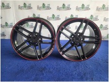 Chevrolet Corvette C5 2002 par trasero Z06 18x10,5 negro estilo ruedas 2853