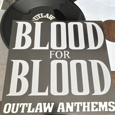 Blood for Blood Outlaw Anthems 12'' Black Vinyl LP Victory 2002 VR175