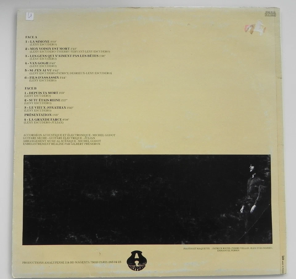 LENY ESCUDERO   " ESCUDERO SUR SCÈNE "  (  LP  TBE) - Photo 2/2