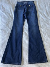 MICHAEL KORS SELMA JEANS Cropped FLARE HIGH-RISE Slim Women Size 4