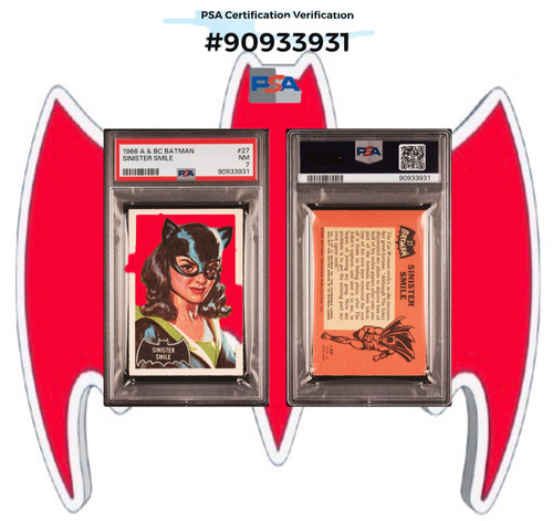 1966 A&BC Batman Black Bat #27 — PSA 7