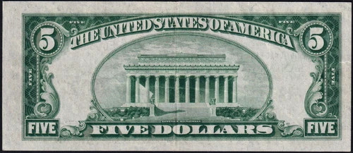 USPC FR#1800-1 1929 TYPE 1 $5 NBN SAN ANGELO, TX PMG 45 EF ((RARE & DESIRED)) - Picture 5 of 5