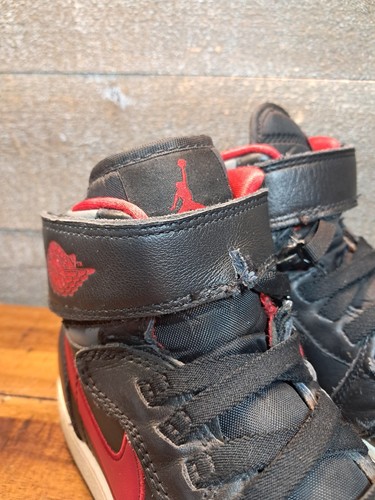 Nike Air Jordan 1 High FlyEase Black Smoke Grey Gym Red DC7986-006 Sz 4.5Y / 6W - Picture 7 of 13