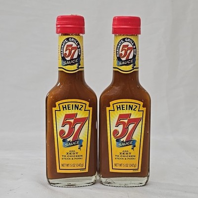 2-Pack Heinz 57 Grill & Dip Sauce Great on Chicken Steak Pork 5 Oz