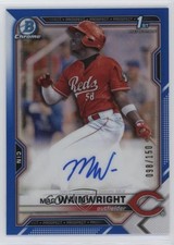 2021 Bowman Chrome Prospects Blue Refractor 98/150 Mac Wainwright Auto 0nr3
