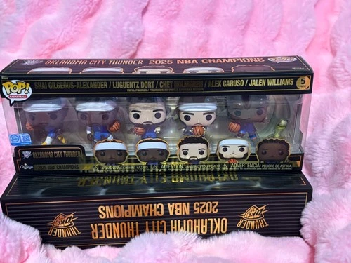 Funko Pop! Vinyl: Oklahoma City Thunder 2025 NBA Champions 5-Pack - Fanatics...