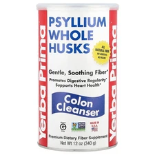 Yerba Prima Psyllium Whole Husks Colon Cleanser 12 oz 340 g Gluten-Free