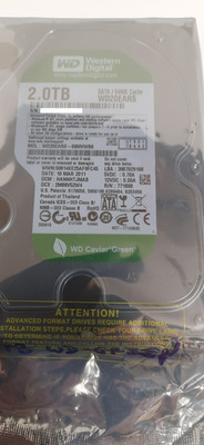 SATA-Festplatte, Western Digital WD20EARS, 2TB, Intern, 8,89cm (3,5 Zoll),OVP!!!