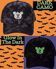 Disney Halloween Mickey Jack-O-Lantern BOO To You DARK CAMO Baseball Hat 2024