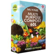 Munnie 60L Multi-Purpose Compost Soil Bag – Eco-Friendly Seed Compost for Out... 0.34 per litre