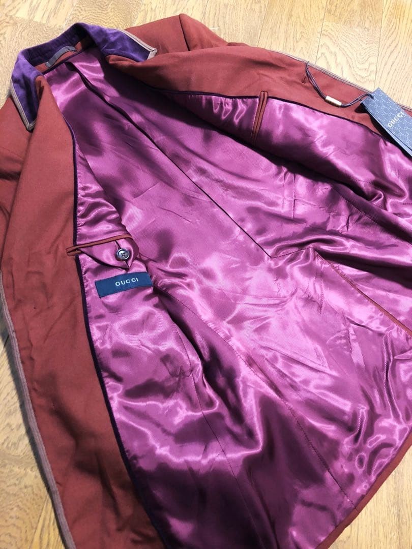 GUCCI Wrinkle processed Wool Tailored Jacket 40 - image 4