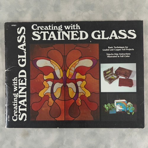 1976 Creating with Stained Glass by James E. Gick Vintage How-To Book + Patterns