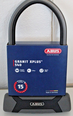 ABUS Bügelschloss Granit X-Plus 540/160HB230 - Stahl - schwarz - 19.8 2146 S25