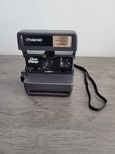 Vintage Polaroid One Step 600 Film Instant Camera w/ Strap - TESTED
