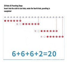 3-6 Hole Punch 5.5mm Hole Diameter Small Paper Punch For Planner