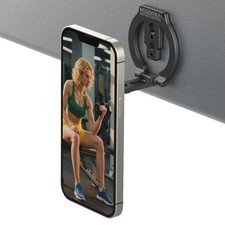Dual Phone Holder Mount Tripod Base Magnetic Foldable Gym Stand 1/4"-20 MagSafe