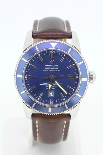Breitling Super Ocean A17320 Stainless Steel Blue Dial Men