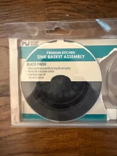 PLUMB WORKS PREMIUM KITCHEN SINK BASKET BLACK FINISH 4.5" NEW