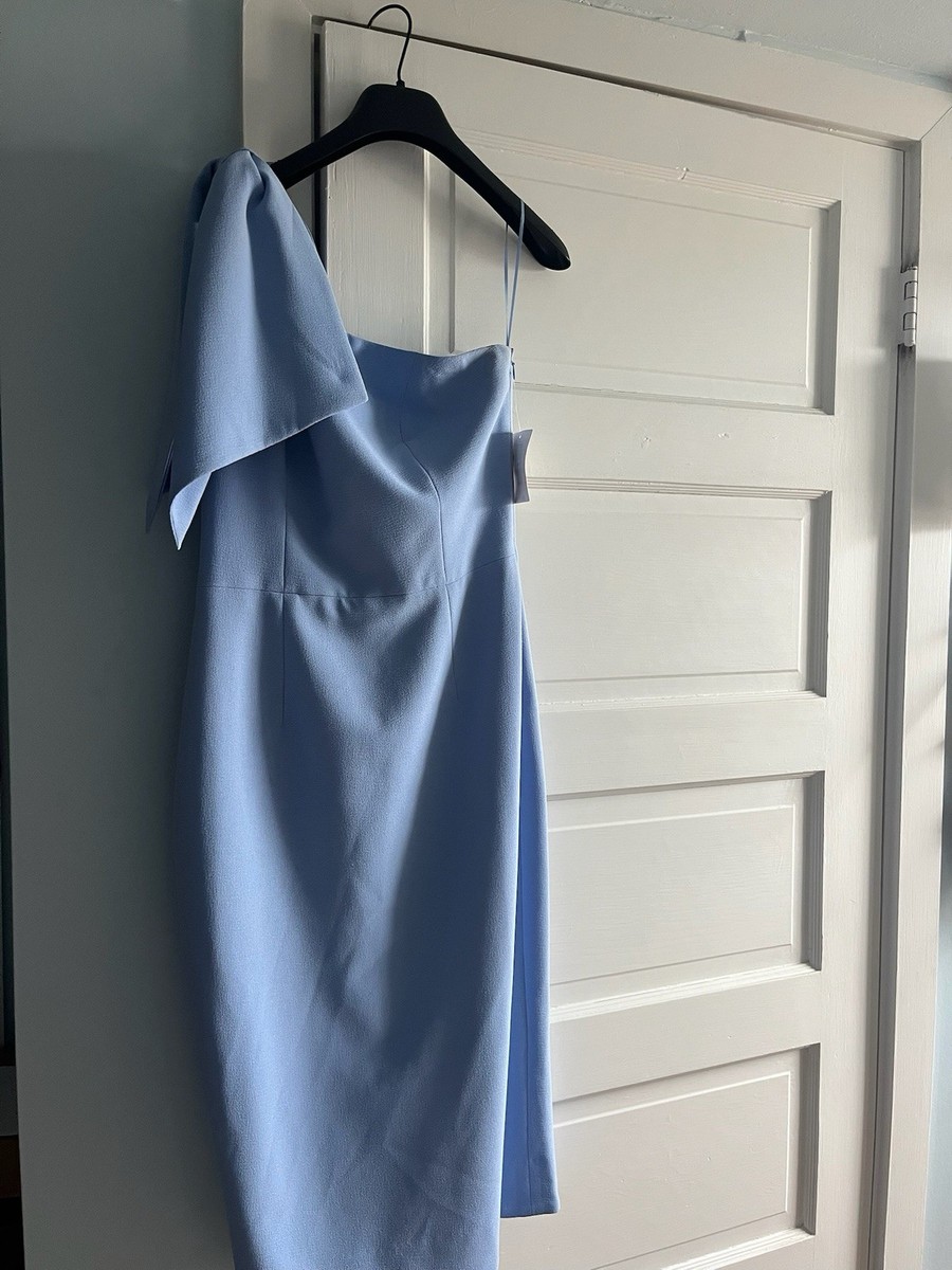 knee length dresses for ladies Women's Tiffany-blue Puff Sleeve Dresses Long Sleeve Midi Elagia main image 0
