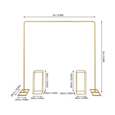 Gold Metal Wedding Backdrop Stand 1 Balloon Stand 2 Flower Stands Wedding Stand