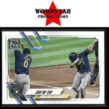 2021 Topps #7 Dab on 'Em 70th Anniversary Celebration Milwaukee Brewers